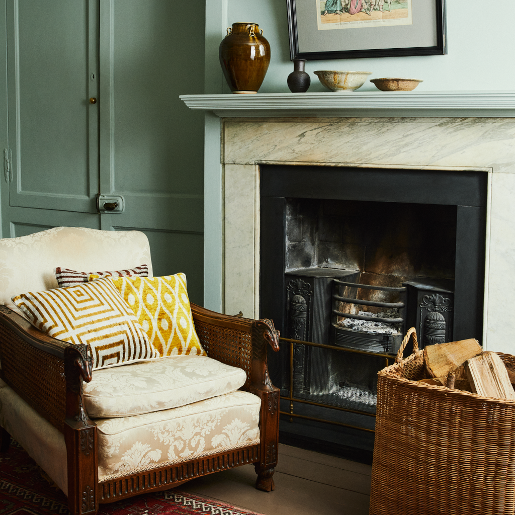 Altin Velvet Ikat Cushion Cover