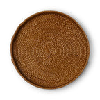 Round Rattan Tray