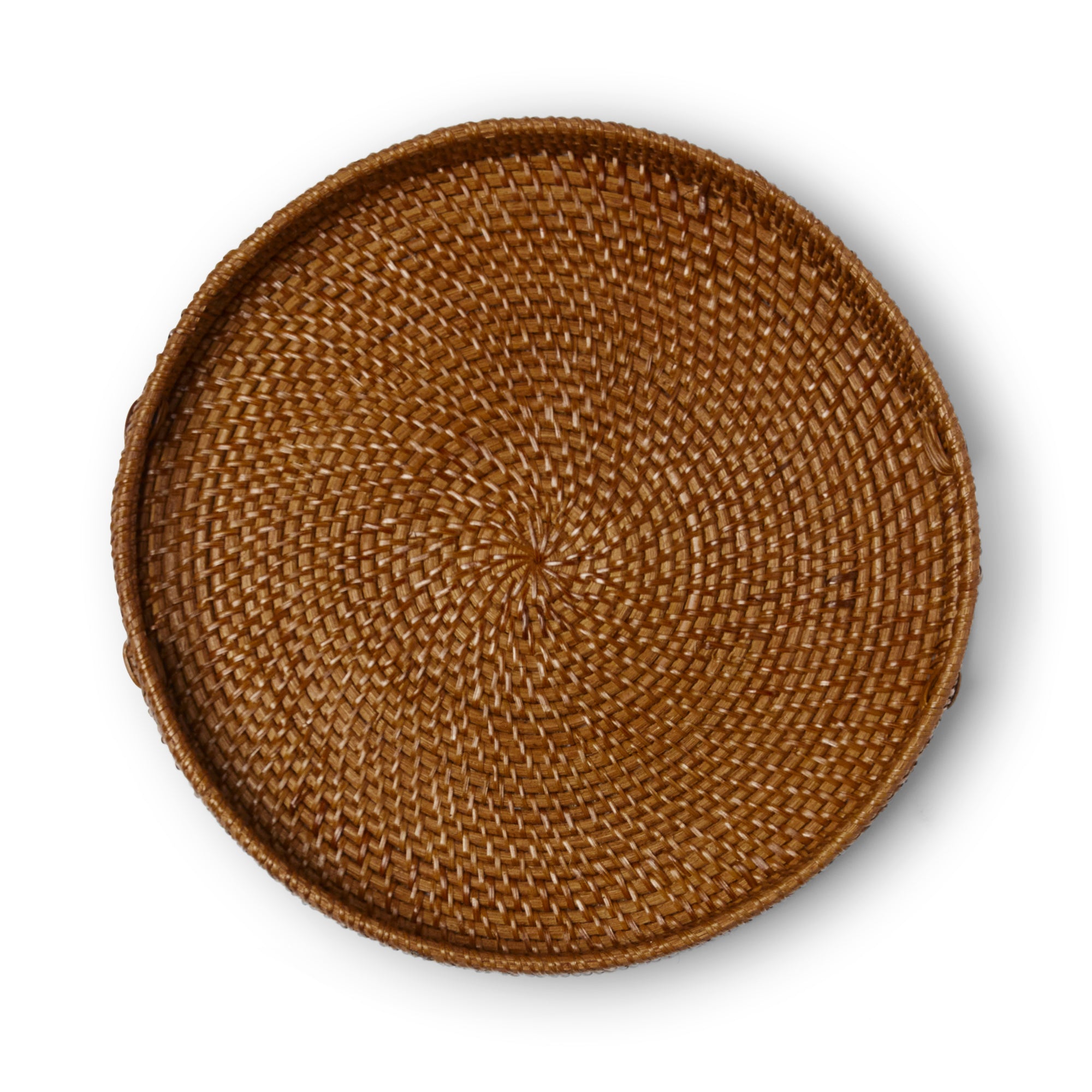 Round Rattan Tray