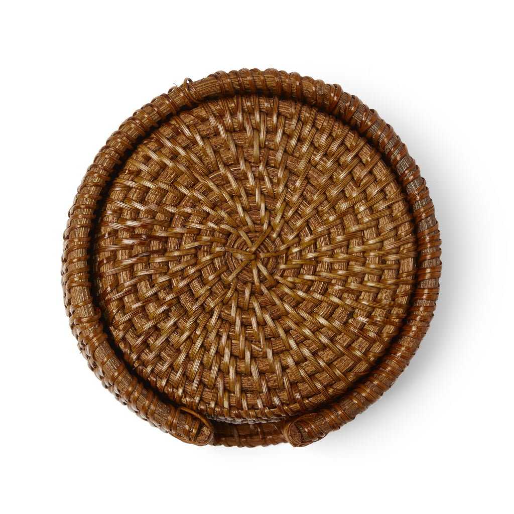 Rattan Coasters, Set of 6