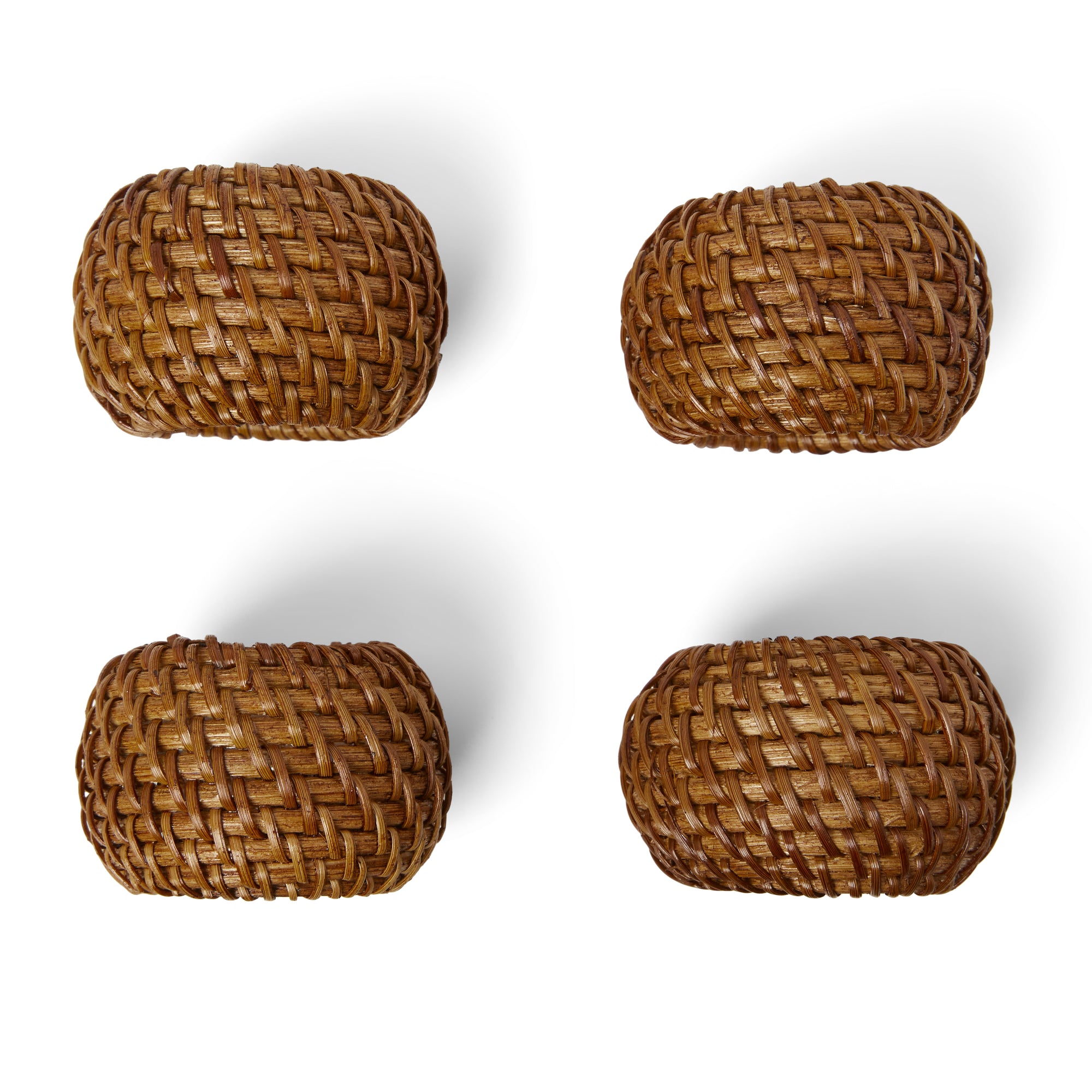 Rattan Napkin Rings, Set of 4