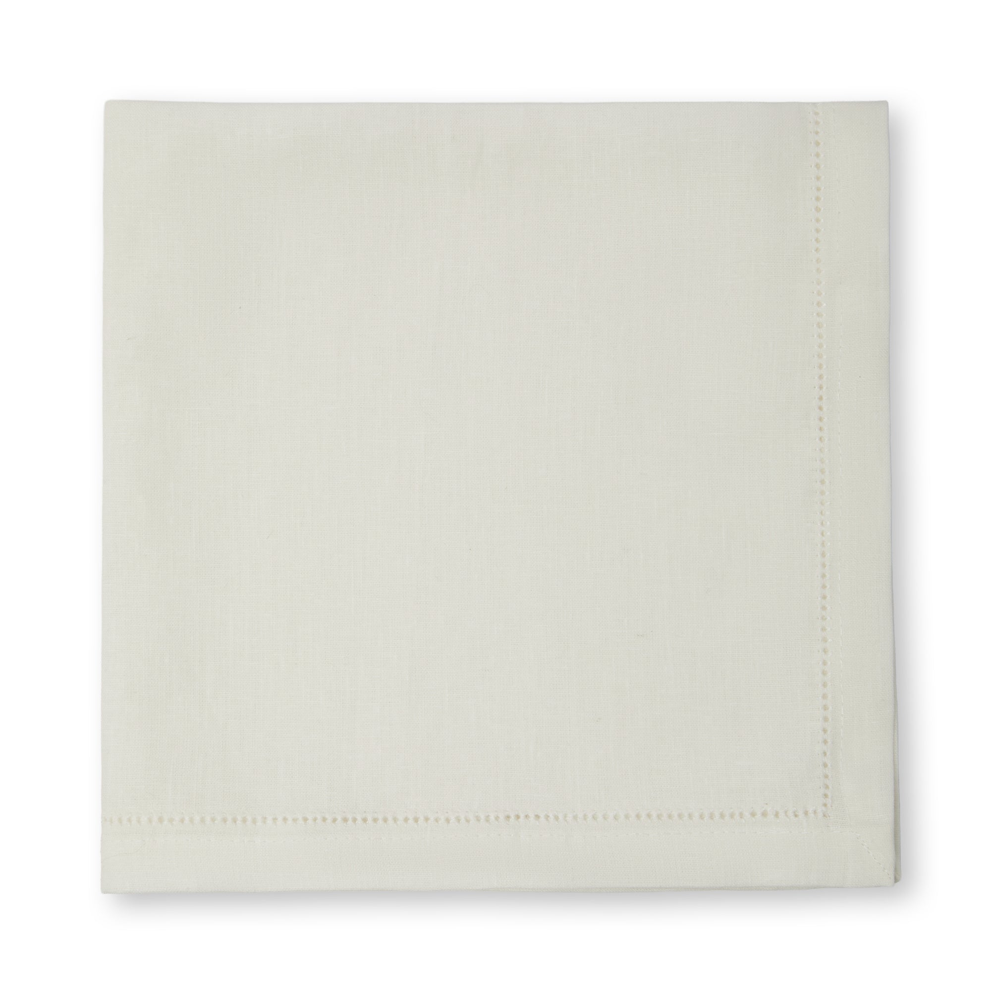 White Hemstitch Napkins, Set of 4