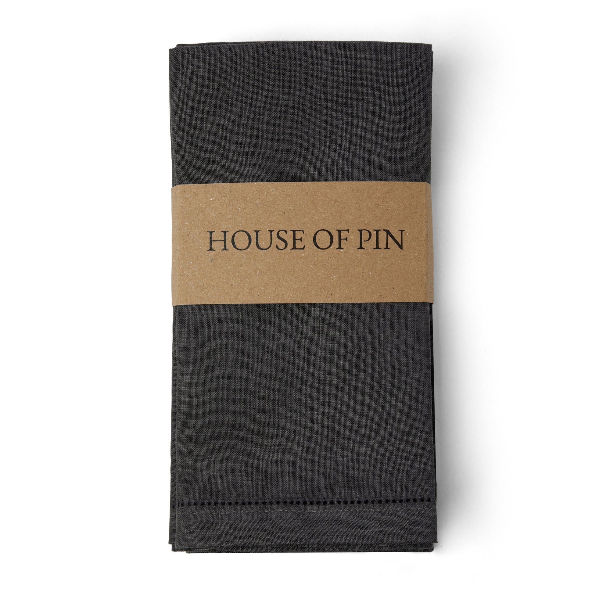 Slate Hemstitch Napkin, Set of 4