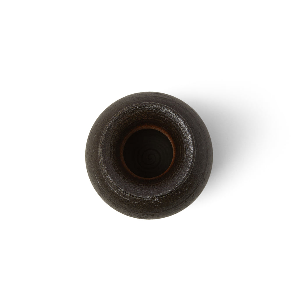 Black Ceramic Tabletop Vase