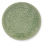 Celadon Plate Carved Pudtan - Baan Celadon
