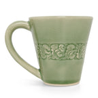 Celadon Mug Carved Edge Kanok - Baan Celadon