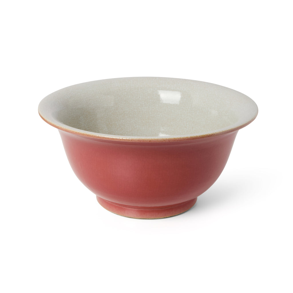 Chinese Red Crackle Glaze Ceramic Bowl