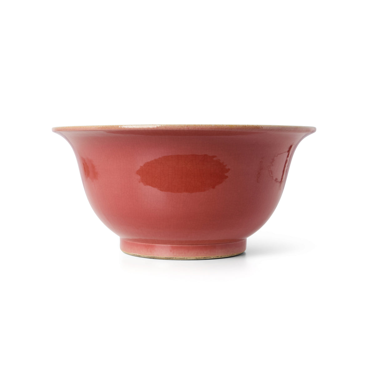 Chinese Red Crackle Glaze Ceramic Bowl