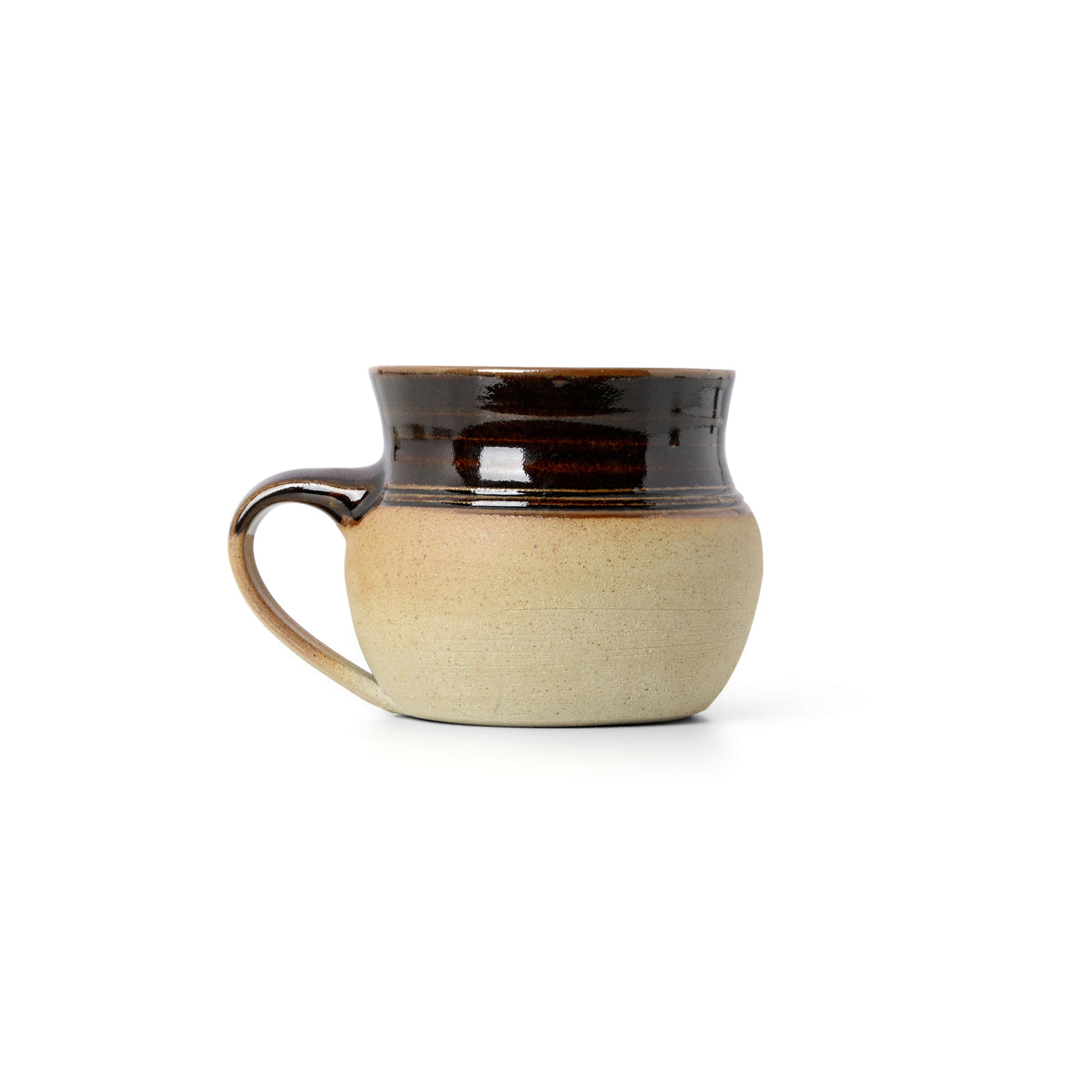 Wood-Fired Tenmoku Rim Coffee Mug - Winchcombe Pottery
