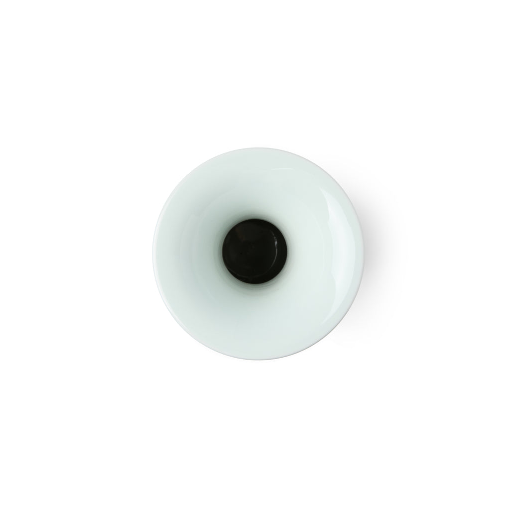 Floral Celadon Flared Trumpet Vase