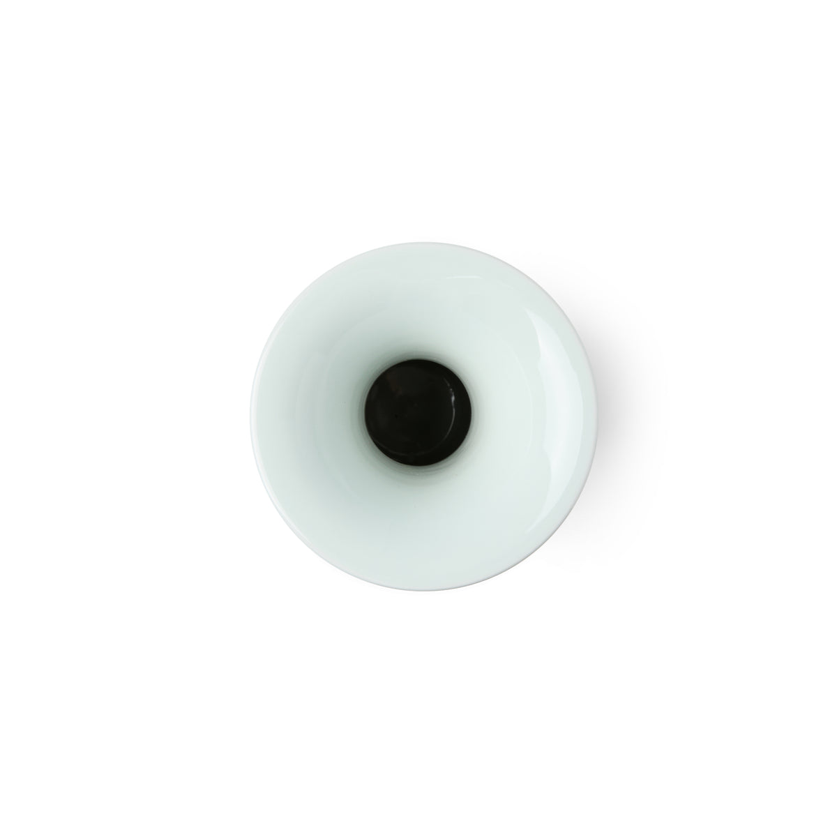 Floral Celadon Flared Trumpet Vase