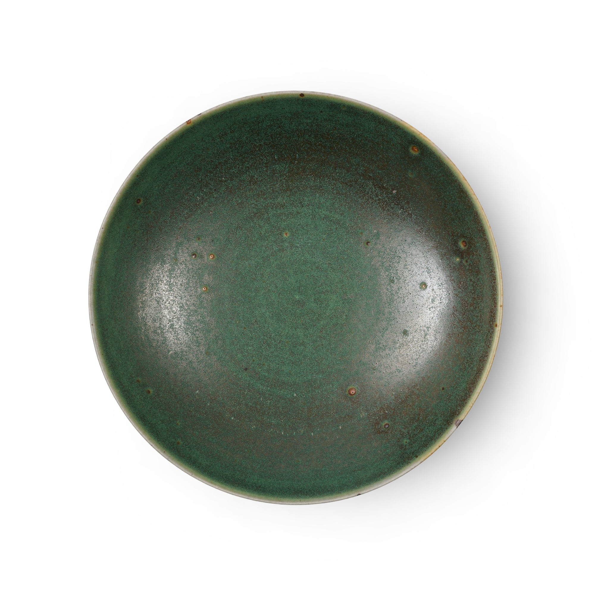 Lushan Ceramic Shallow Bowl