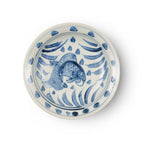 Porcelain Chinoiserie Fish Motif Plate