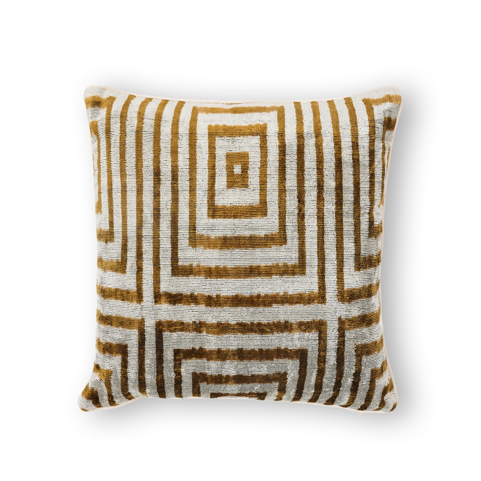 Altin Velvet Ikat Cushion Cover