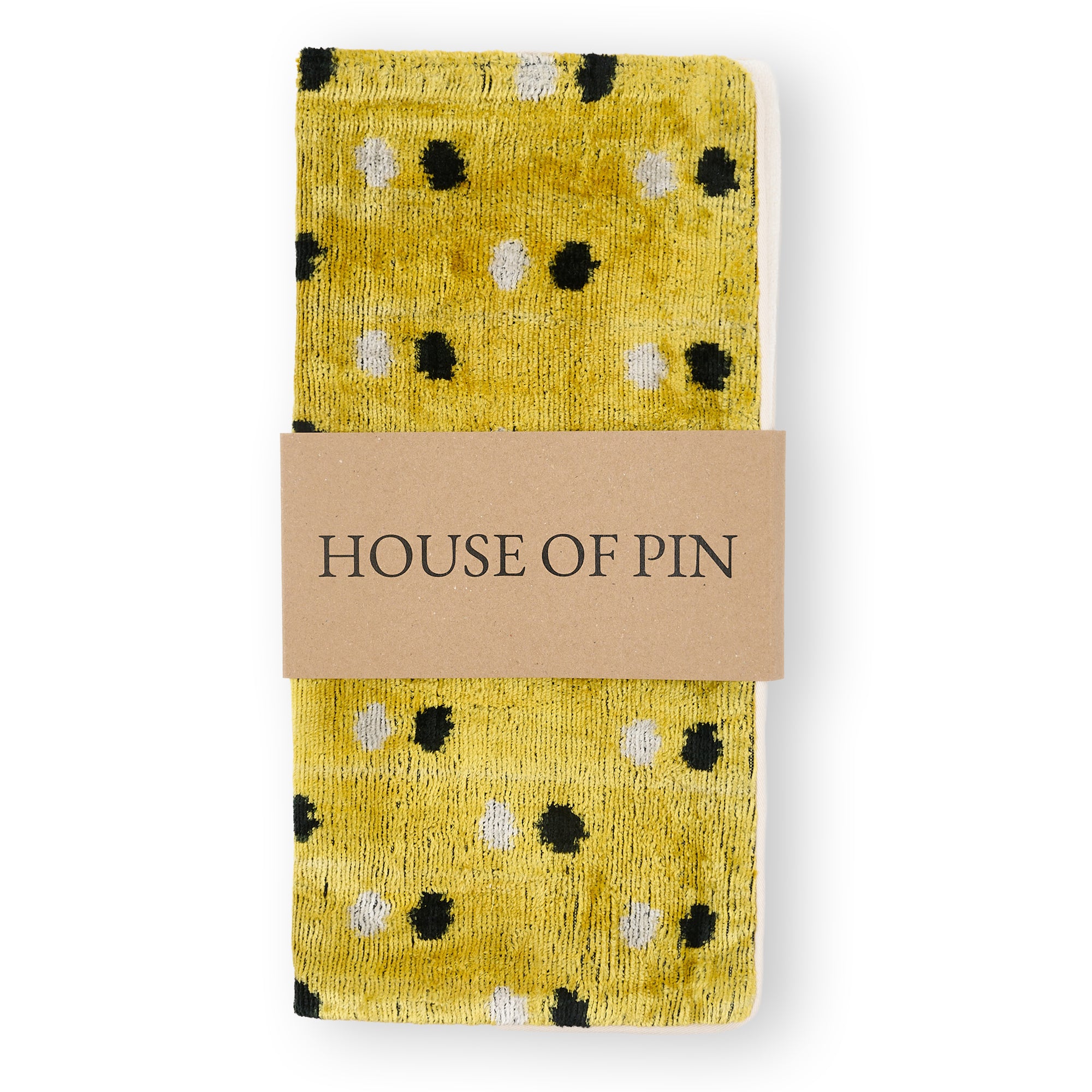 Safran Velvet Ikat Cushion Cover