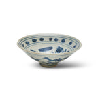 Porcelain Chinoiserie Lily Motif Bowl