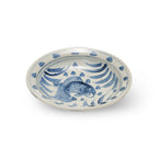 Porcelain Chinoiserie Fish Motif Plate