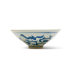 Porcelain Chinoiserie Lily Motif Bowl