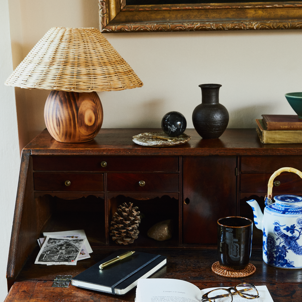 Rattan Cone Lampshade 35cm